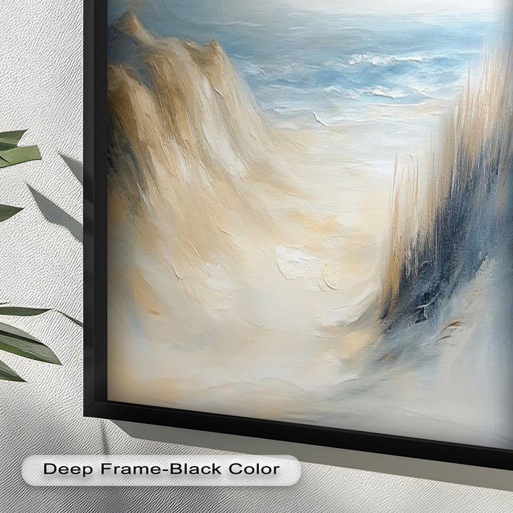 Coastal Beach Seagulls – Tranquil Seascape Oil Painting