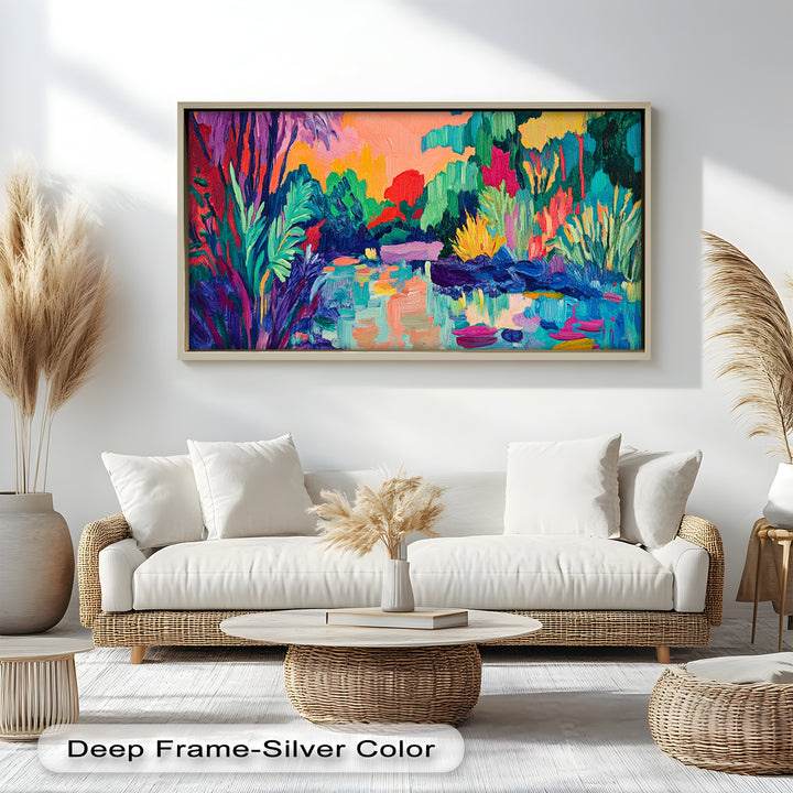 Tropical Reflections – Fauvist Oil Painting