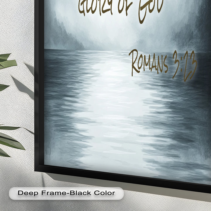 Romans 3:23 – Grace and Redemption Bible Verse Oil Painting