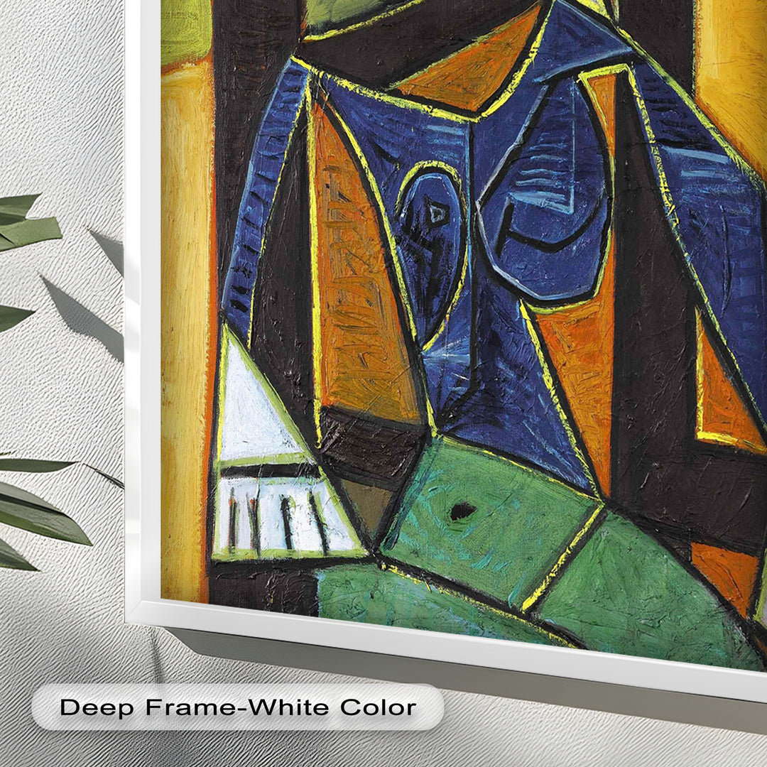 Woman in a Spiral Hat – Picasso-Style Cubist Oil Painting