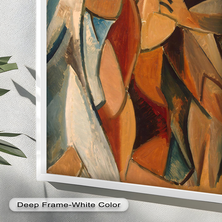 Embrace in Earth Tones – Picasso Oil Painting