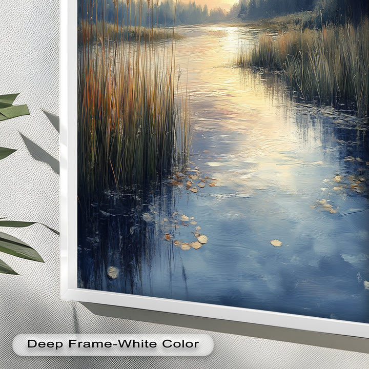 Lake Sunrise – Landscape Oil Painting