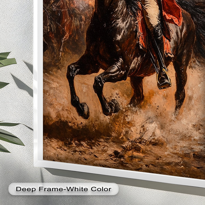 Rider of Defiance – Revolutionary Commander Oil Painting