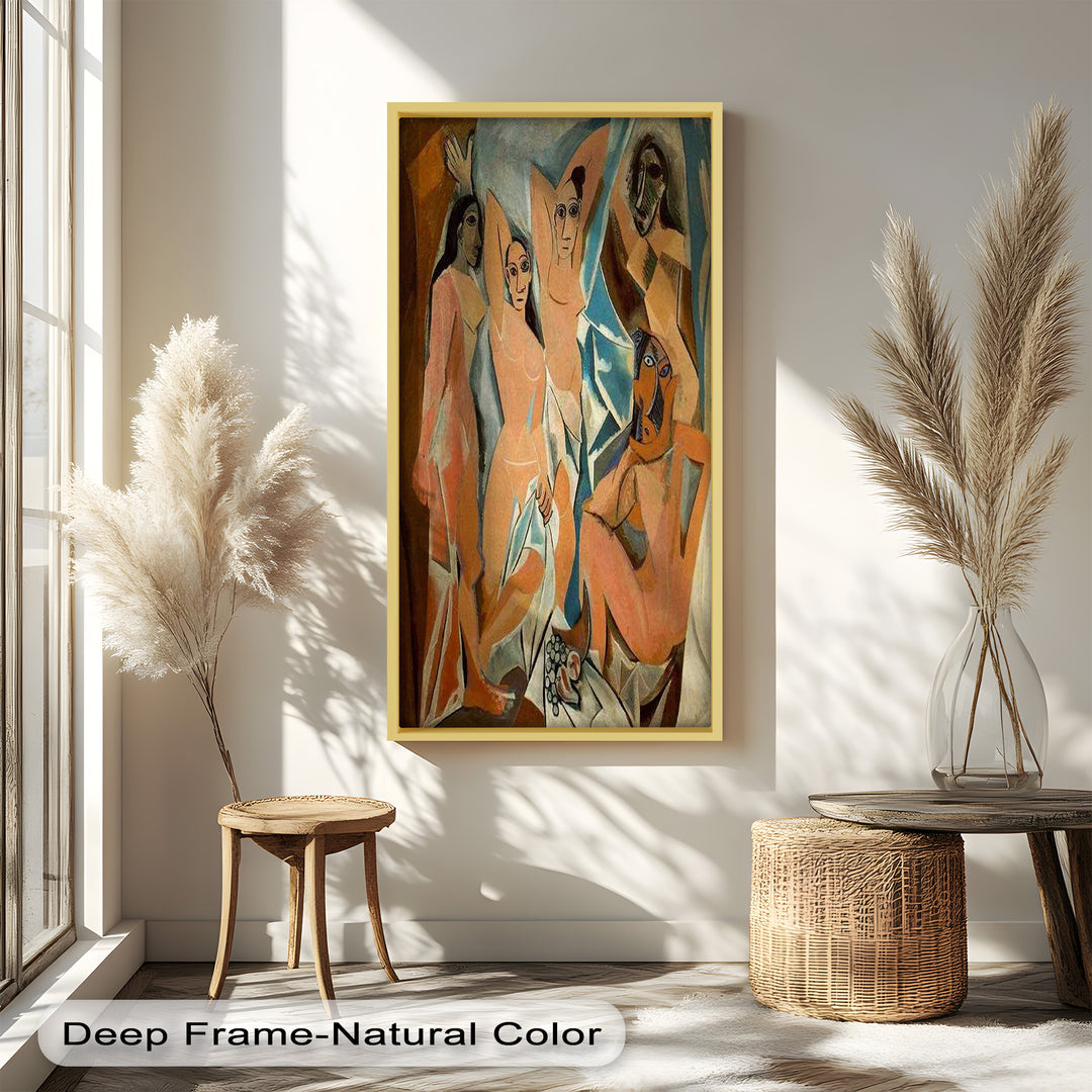 Les Demoiselles – Cubist Masterpiece Picasso Oil Painting