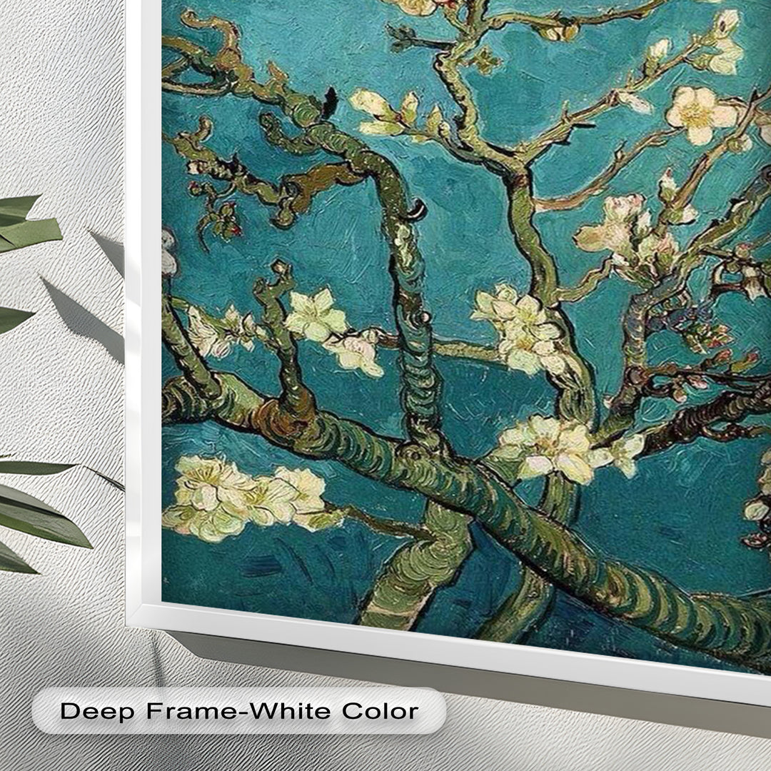 Spring Reverie – Blooming Almond Branches Flower Oil Painting