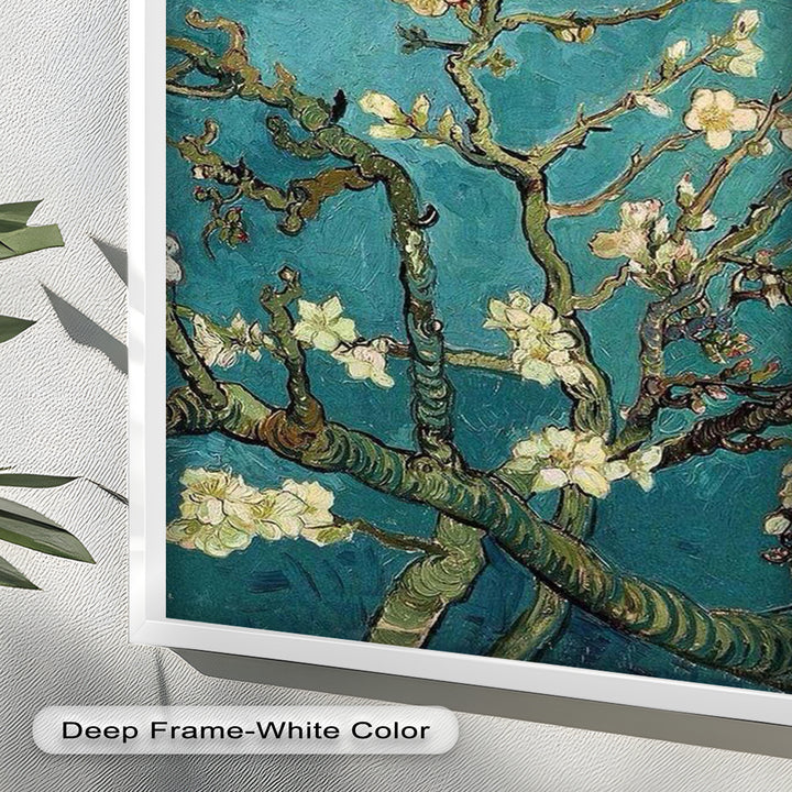 Spring Reverie – Blooming Almond Branches Flower Oil Painting