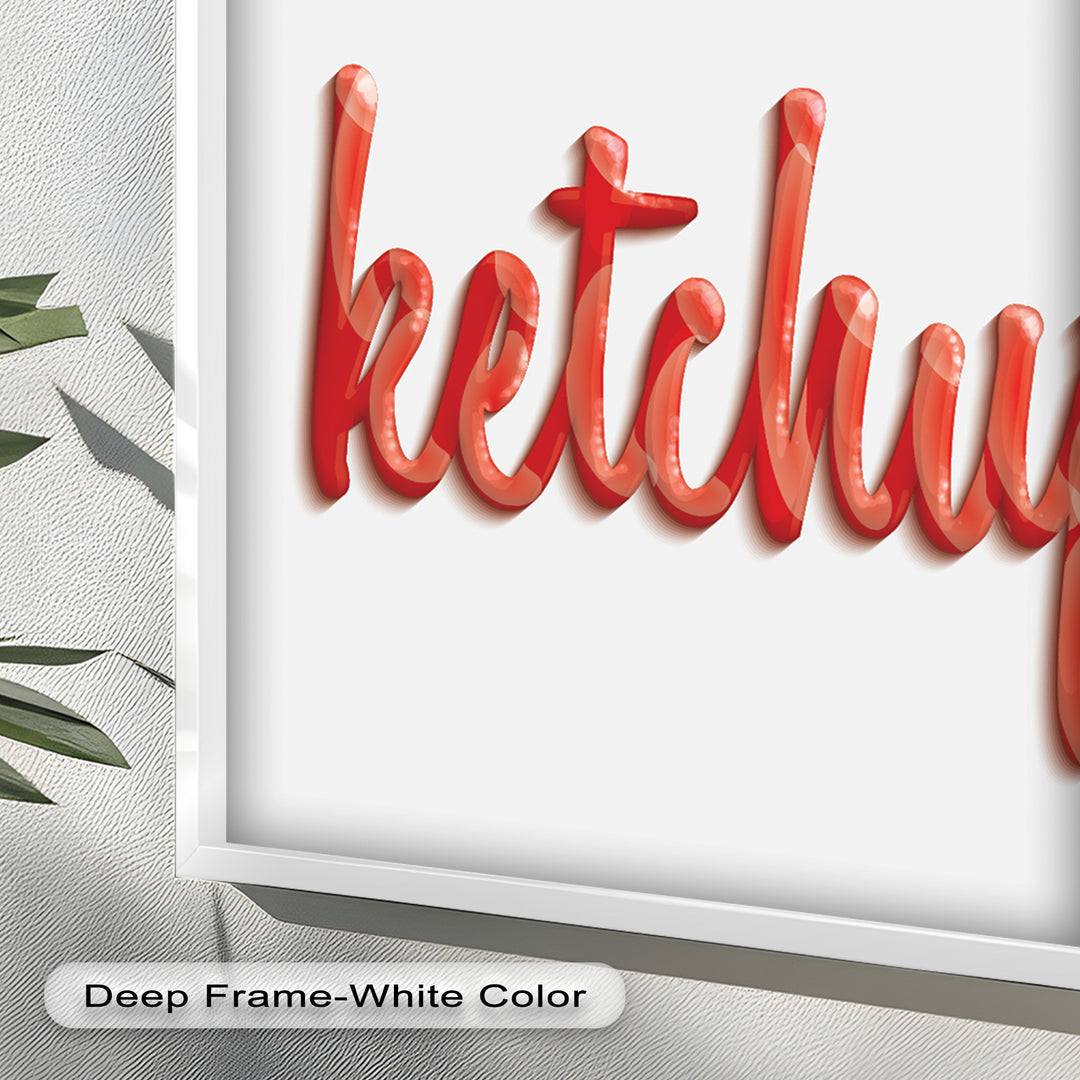 Mustard & Ketchup – Typography Oil Painting