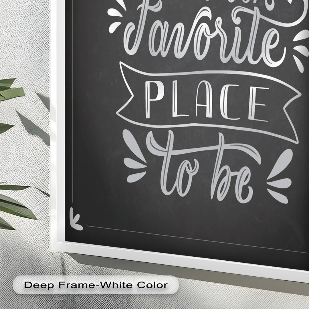 Together Is Our Favorite Place – Chalk Style Oil Painting - MyPhotoStation