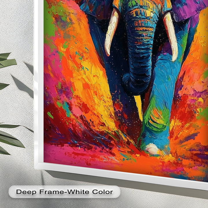 Color Explosion Elephant - Animal Oil Painting