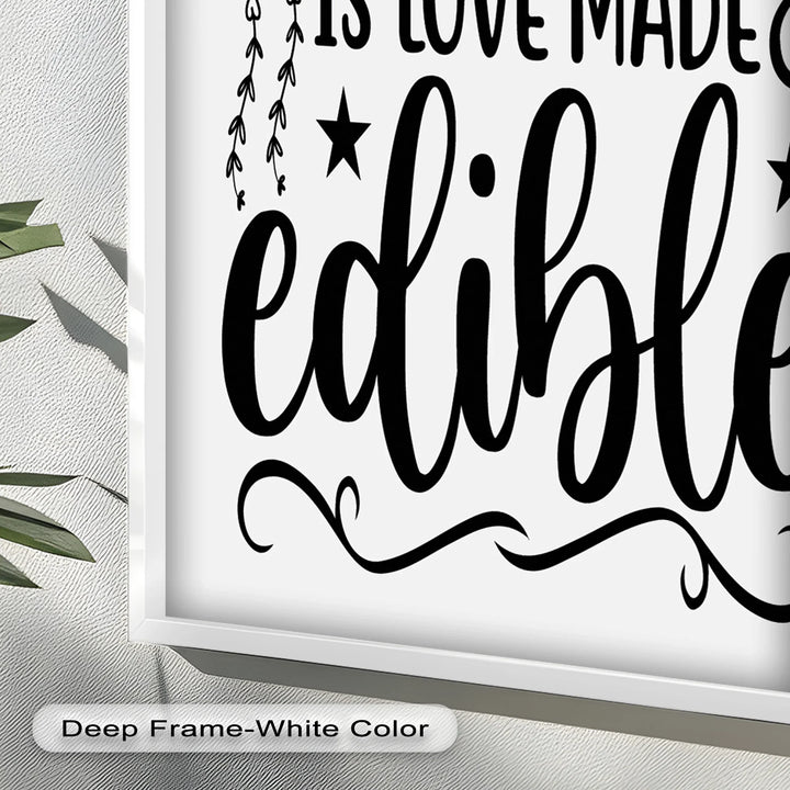 Cooking Is Love Made Edible – Framed Oil Painting - MyPhotoStation