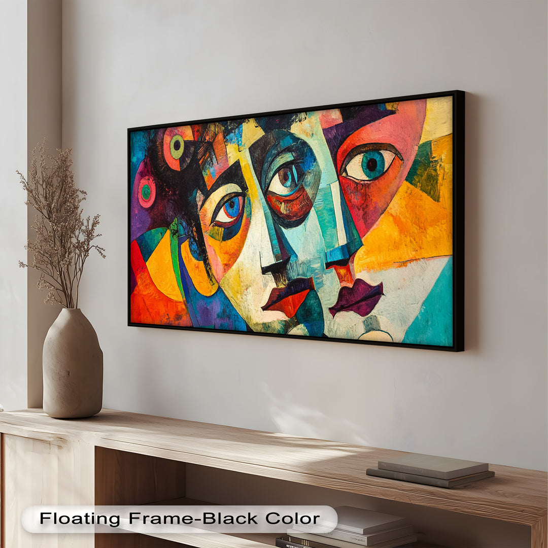 Fragmented Reflections – Abstract Oil Painting