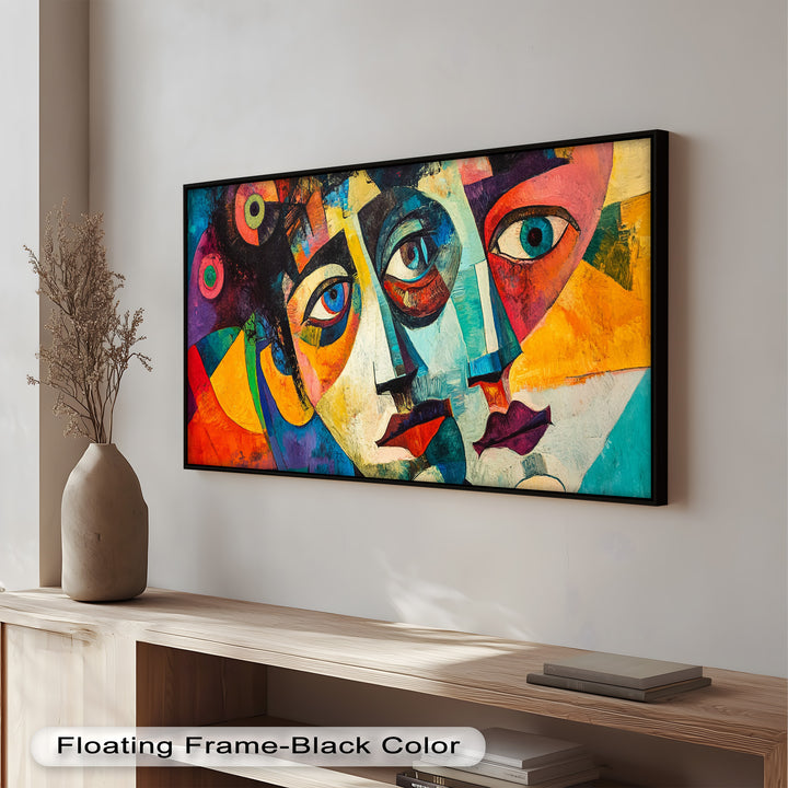 Fragmented Reflections – Abstract Oil Painting