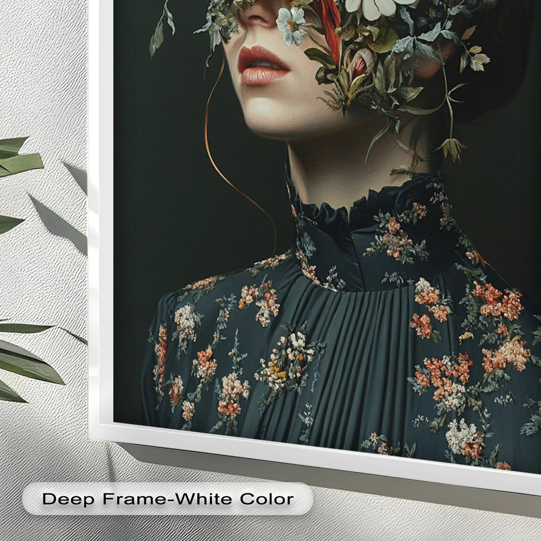 Floral Reverie – Surreal Botanical Portrait Oil Painting - MyPhotoStation
