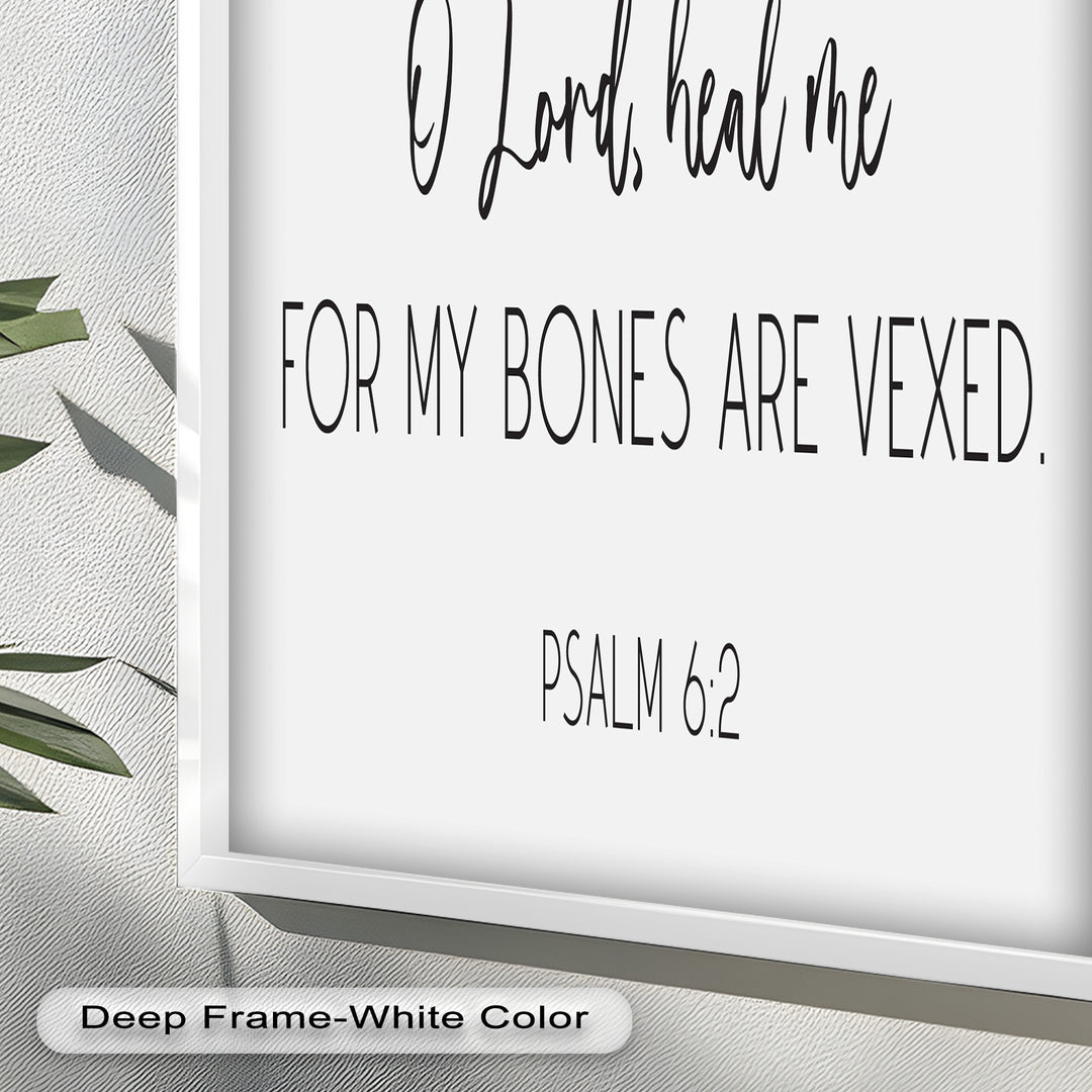 Psalm 6:2 Wandkunst – Christliche Bibel-Ölgemälde