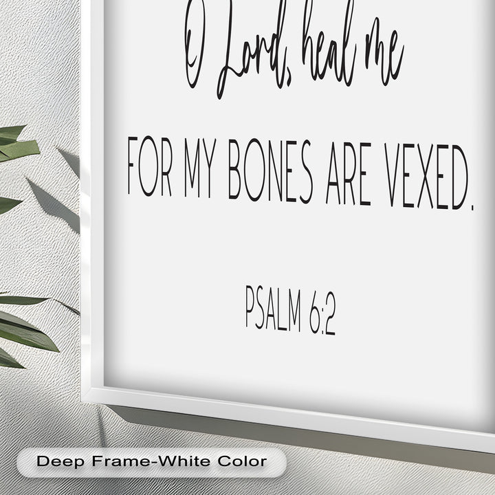 Psalm 6:2 Wandkunst – Christliche Bibel-Ölgemälde