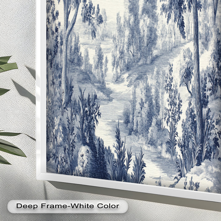 Monochrome Forest Wall Art – Classic Landscape Oil Painting