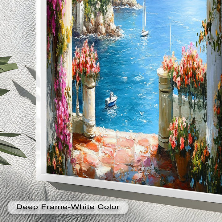 Mediterranean Coastal – Seaside Landscape Oil Painting