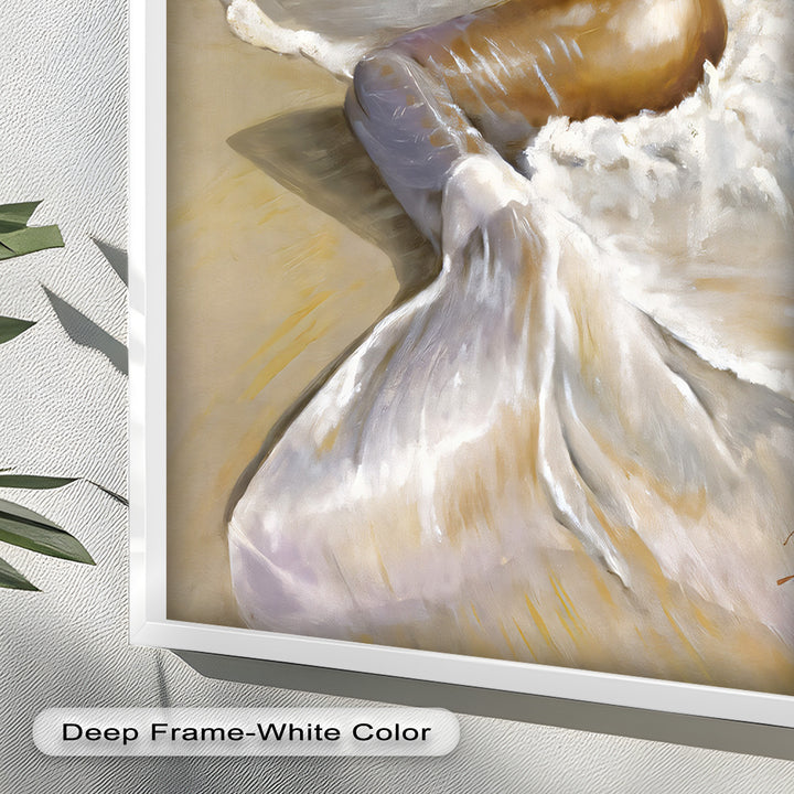 Golden Tide – Sensual Mermaid Oil Painting