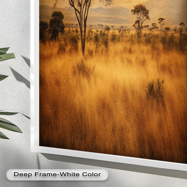 African Savanna Tree Wall Art – Landscape Oil Painting