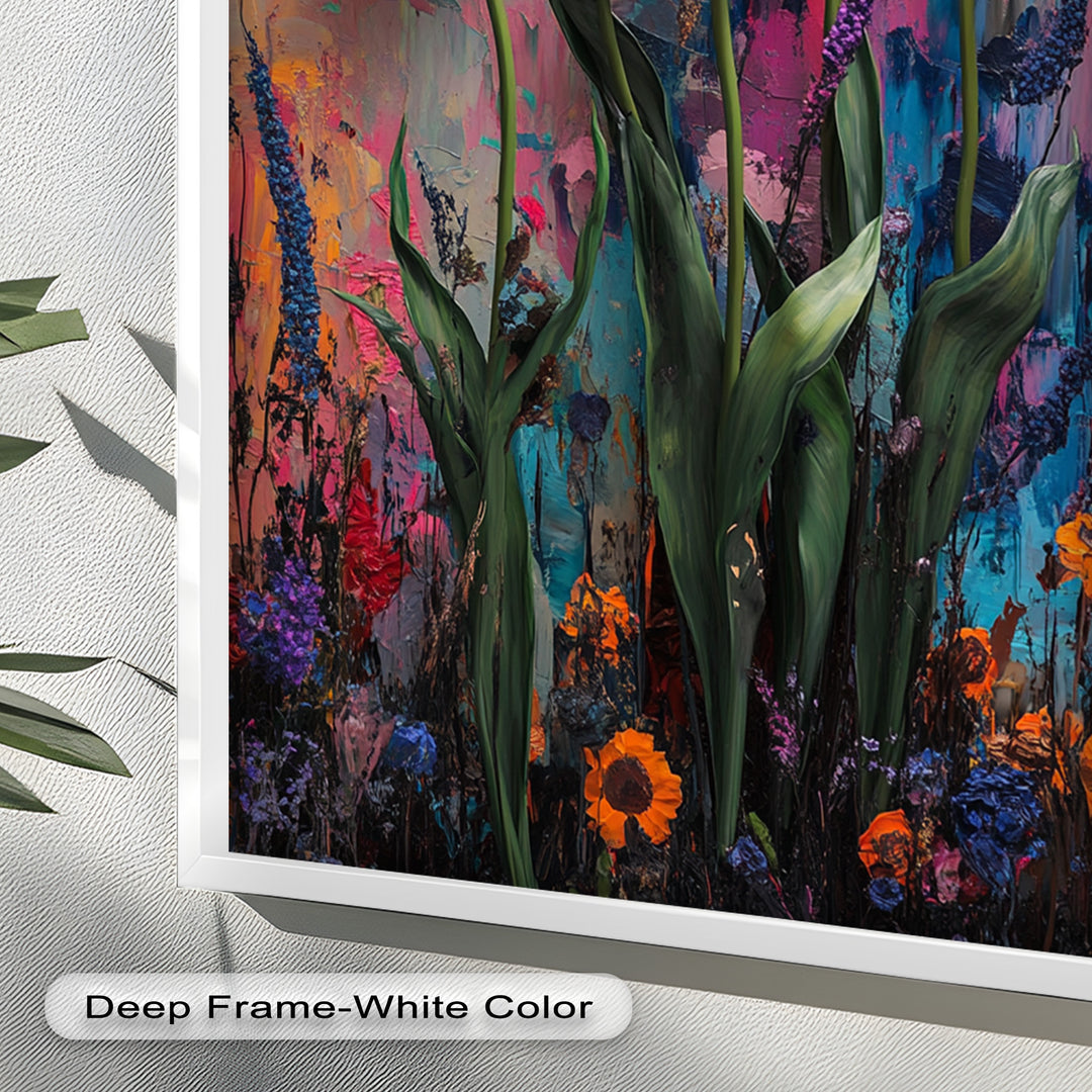 Colorful Tulip Garden - Flower Oil Painting