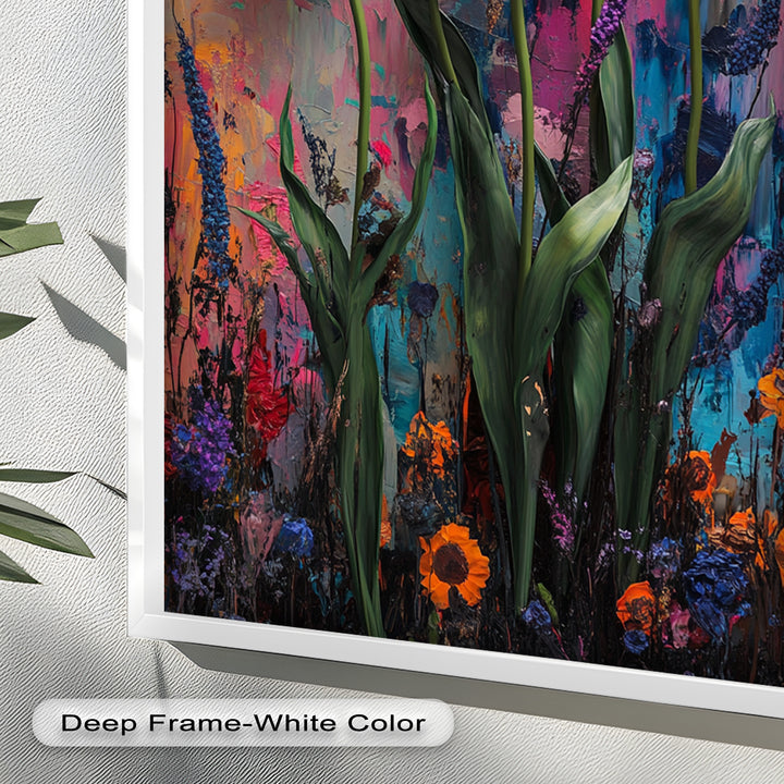 Colorful Tulip Garden - Flower Oil Painting