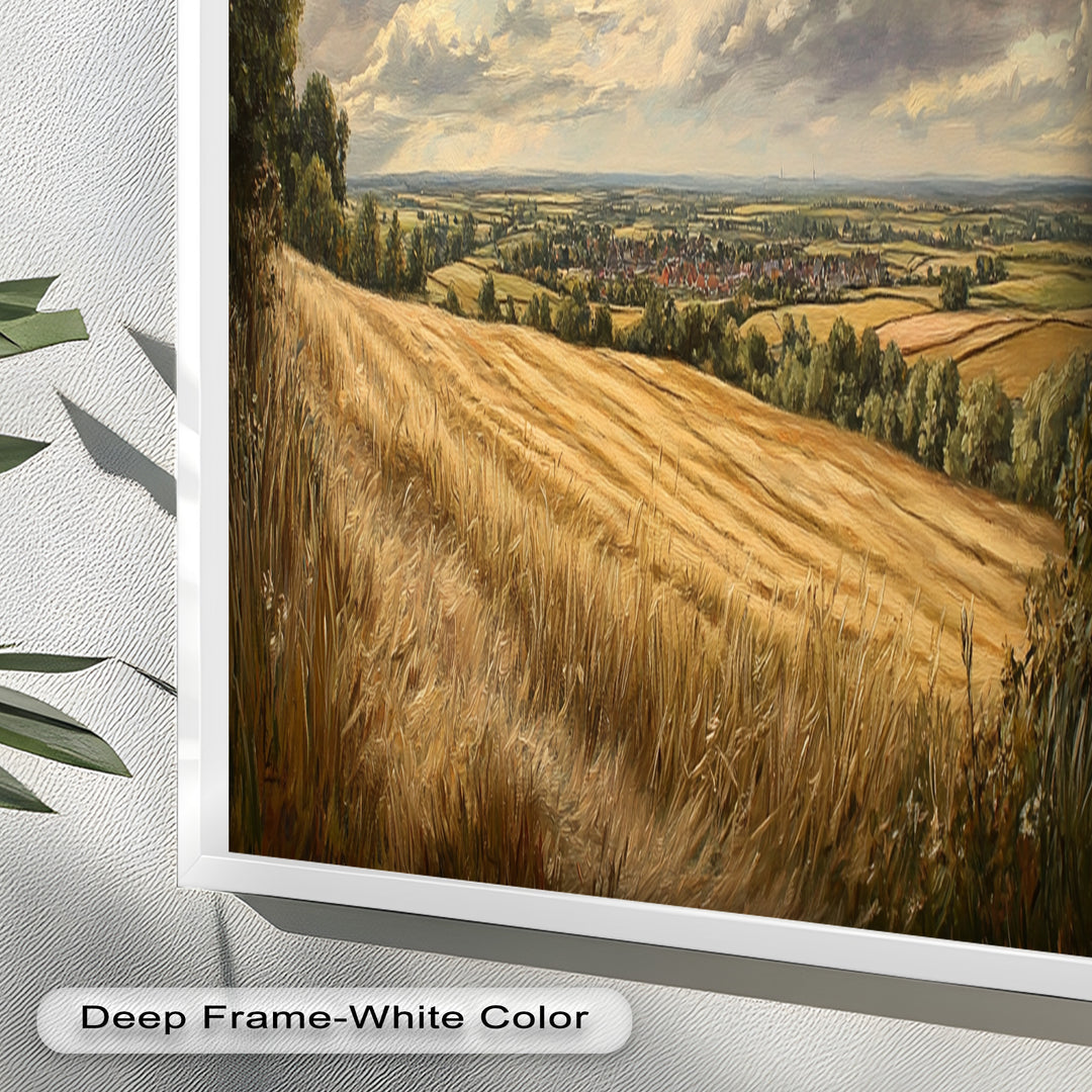 Golden Harvest View – Landscape Oil Paintings
