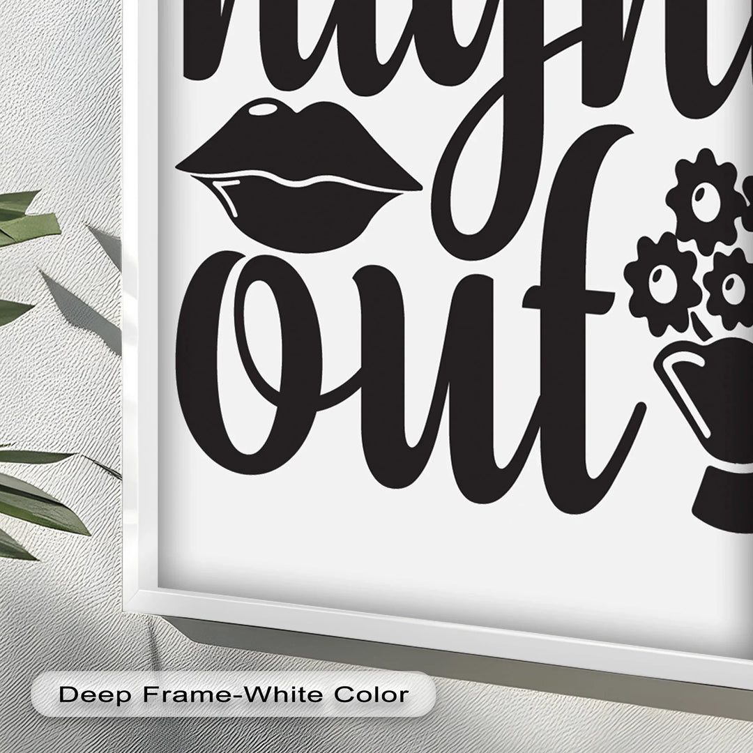 Girls Night Out – Typography Oil Painting - MyPhotoStation