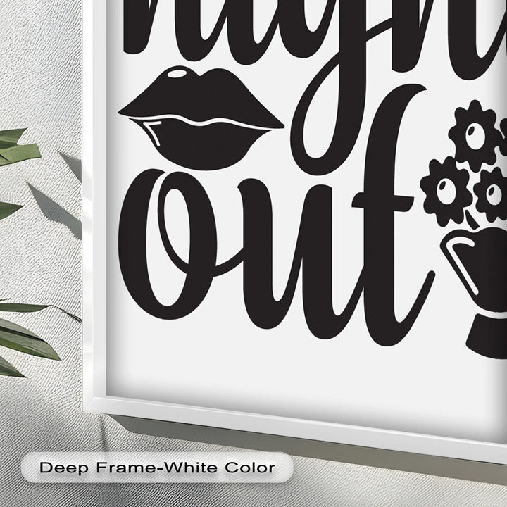 Girls Night Out – Typography Oil Painting - MyPhotoStation