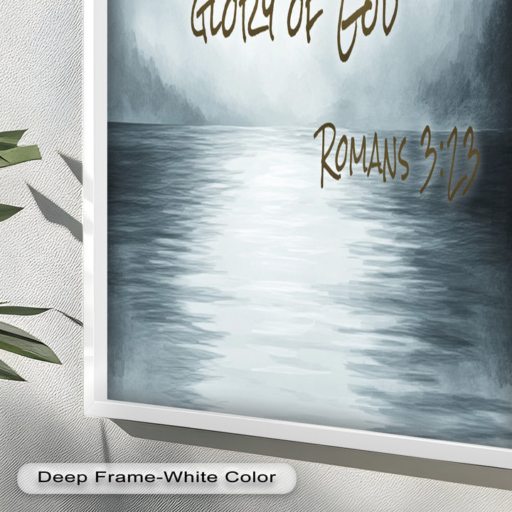 Romans 3:23 – Grace and Redemption Bible Verse Oil Painting