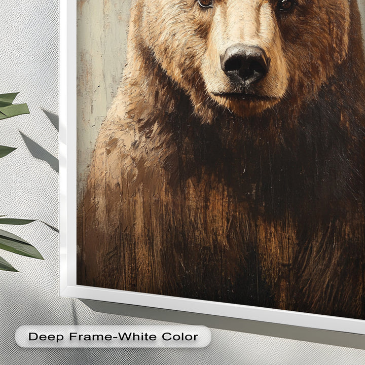 Brown Bear Portrait - Animal Oil Painting