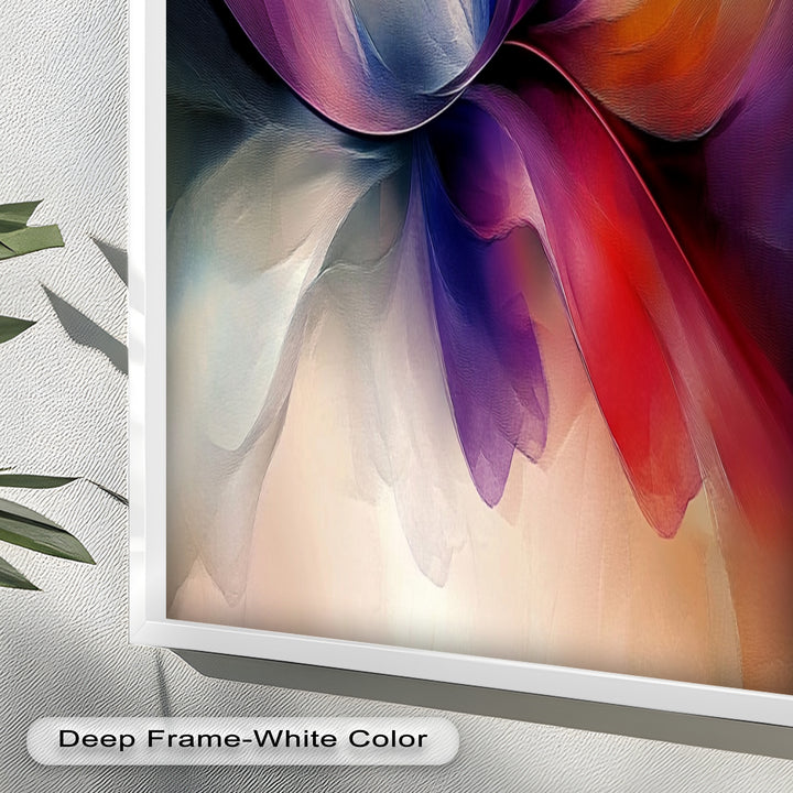 Abstract Floral Flow – Colorful Modern Oil Painting