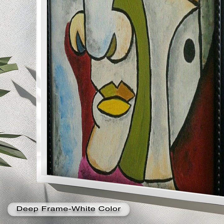 Fragmented Persona – Geometric Abstract Picasso Oil Painting