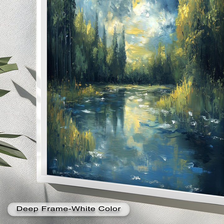 Forest River – Nature Oil Painting