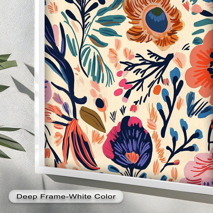 Garden Reverie – Expressive Boho Floral Oil Painting