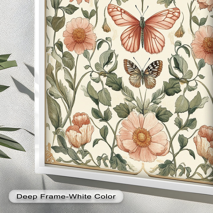 Whimsy in Bloom – Vintage Botanisches Ölgemälde
