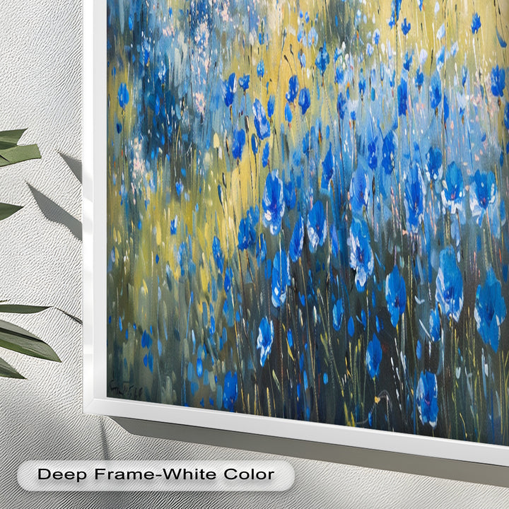 Nature's Harmony: Sea & Bloom – Captivating Oil Painting