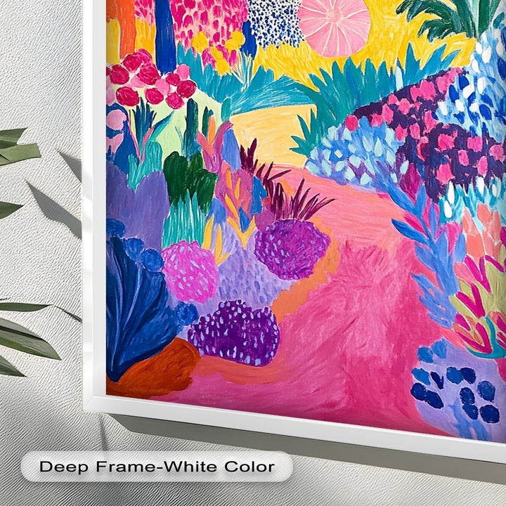 Dreamy Garden Path - Modern Oil Painting