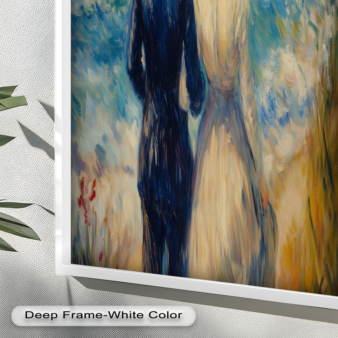 Lovers by the Sea – Romantic Impressionist Oil Painting