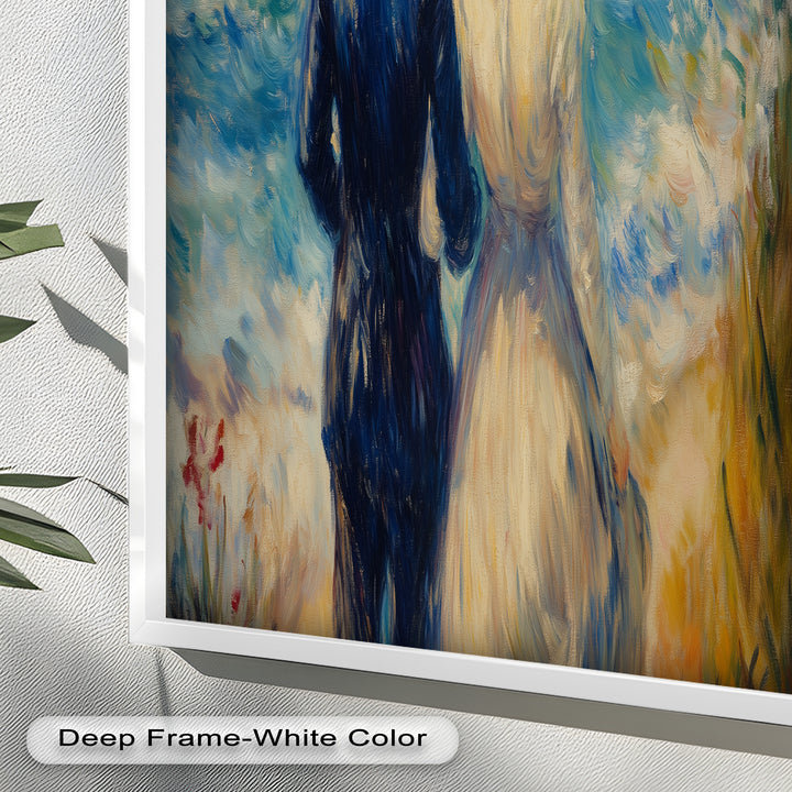 Lovers by the Sea – Romantic Impressionist Oil Painting