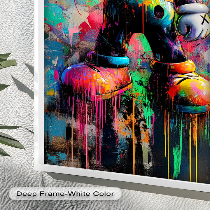 KAWS Street Blaster – Graffiti Pop Oil Painting