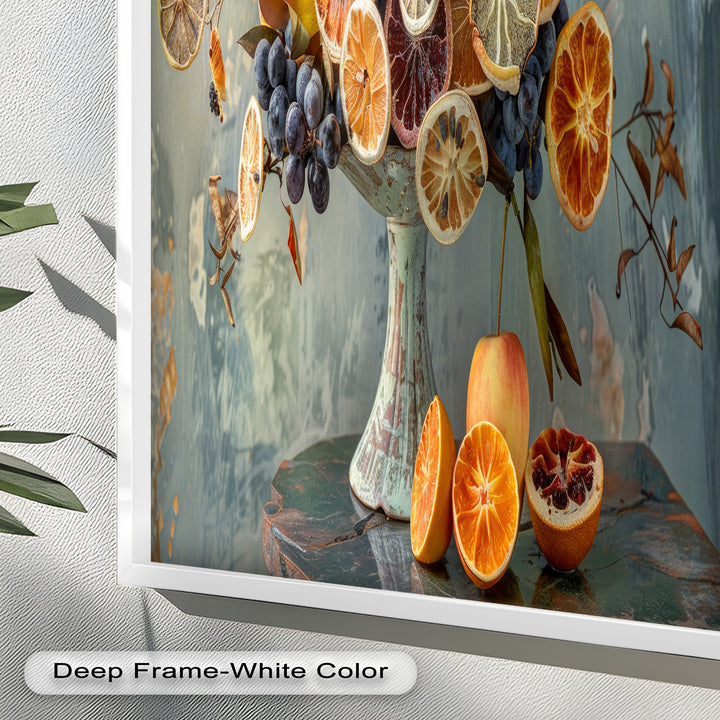 Grapes and Citrus Harmony – Decorative Still Life Food Painting
