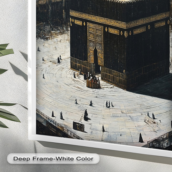 Kaaba Mecca Wall Art – Religious Oil Painting