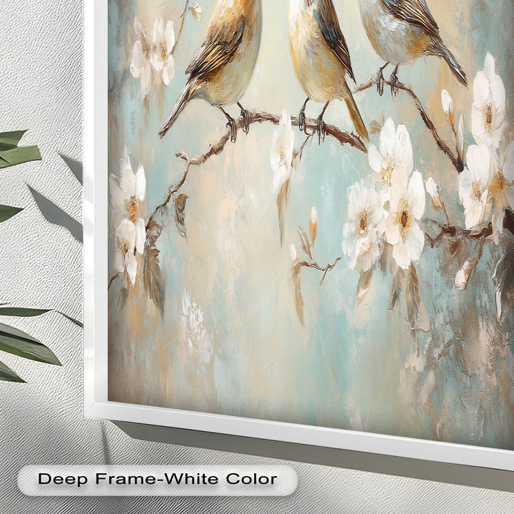 Springtime Songbirds – Animal Oil Painting