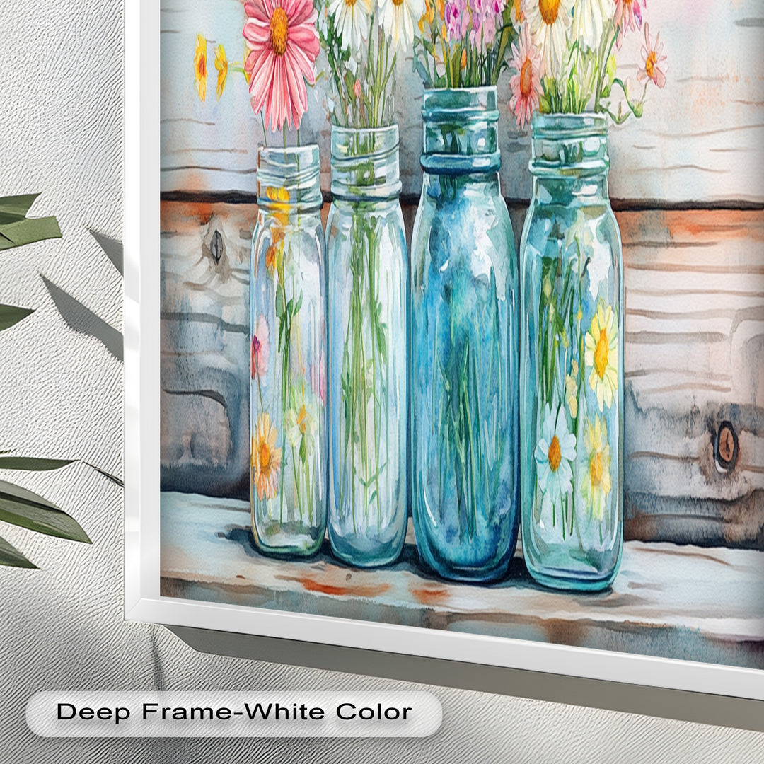 Flower Jars – Modern Oil Painting