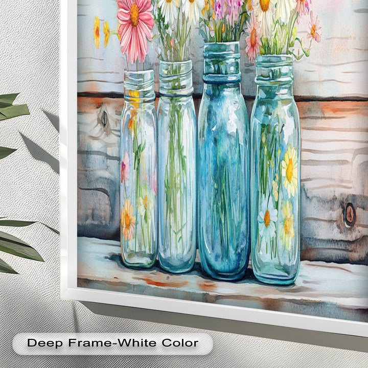 Flower Jars – Modern Oil Painting