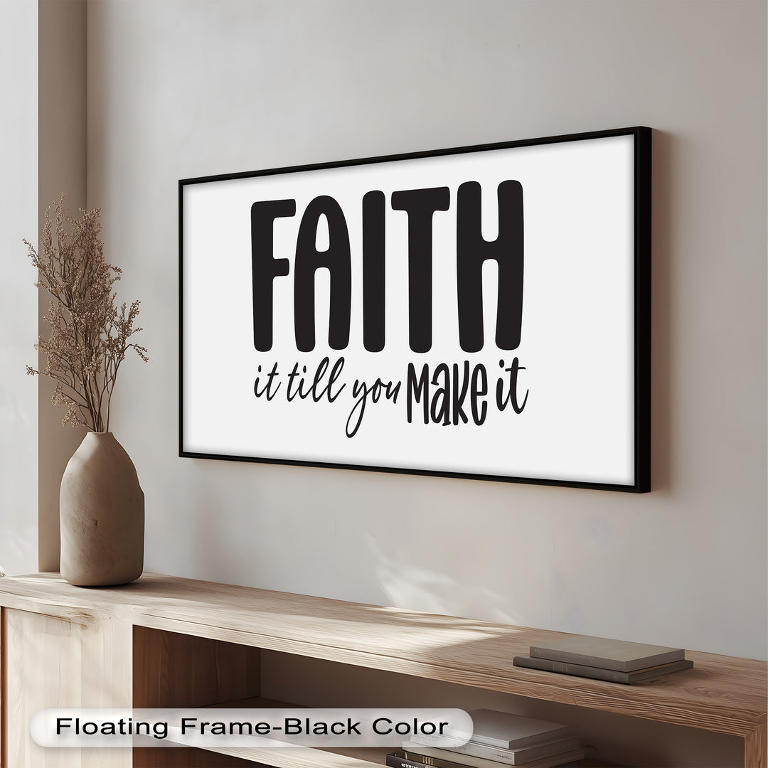 Bible Verse Inspired Oil Painting – Positive Faith Decor for Christian Homes