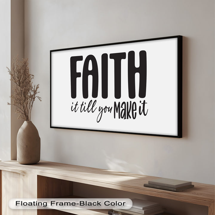 Bible Verse Inspired Oil Painting – Positive Faith Decor for Christian Homes