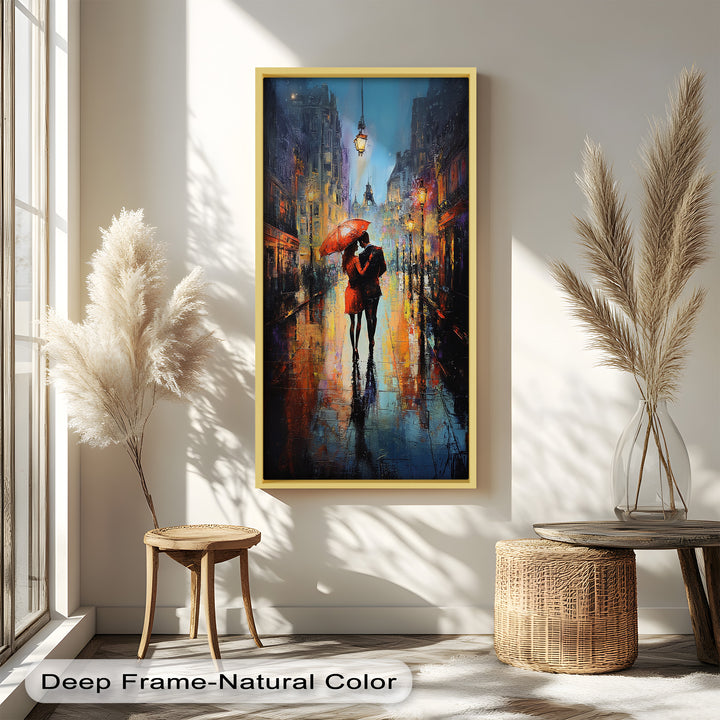 Parisian Embrace – Love Oil Painting