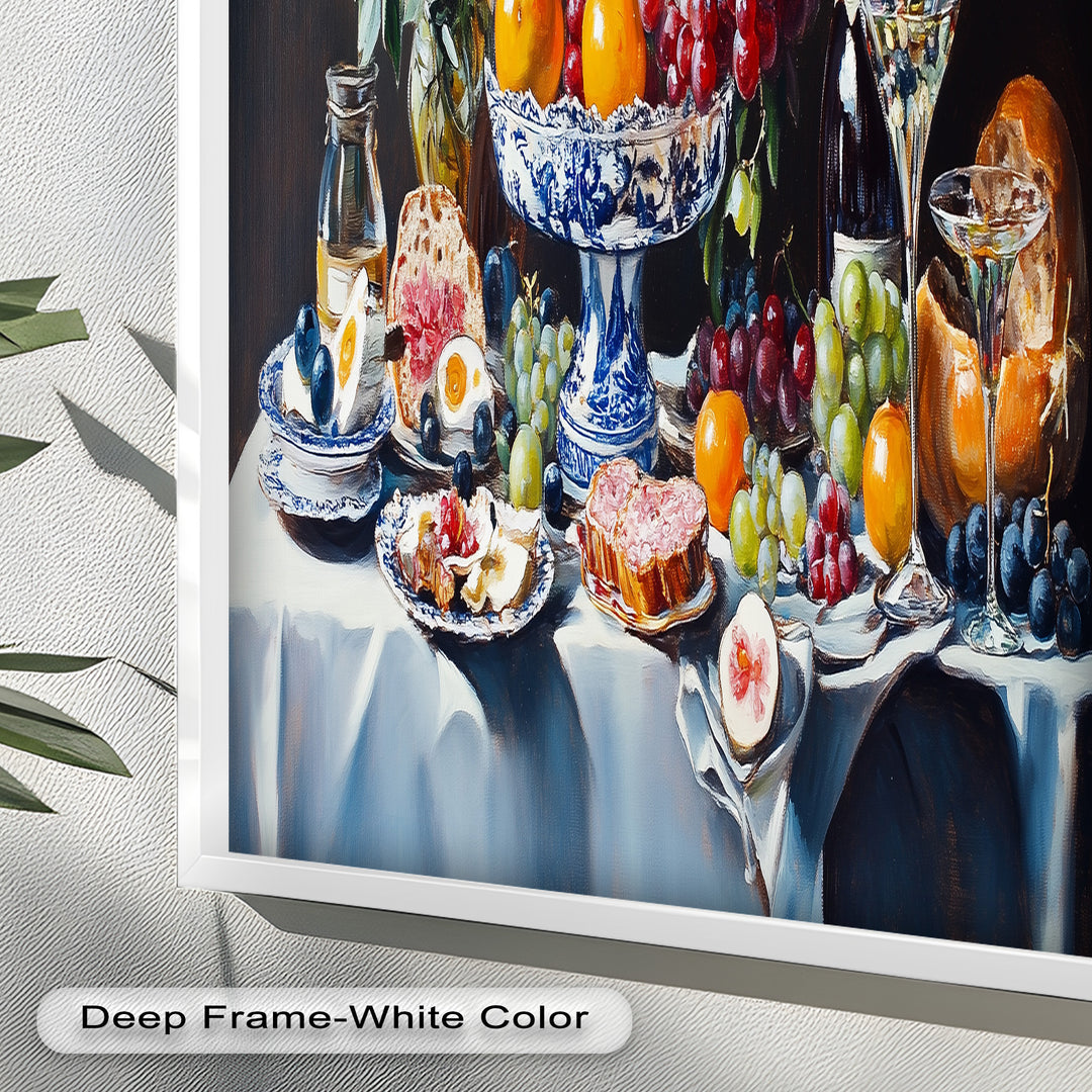 Elegant Kitchen Dining Decor - Still Life Oil Painting