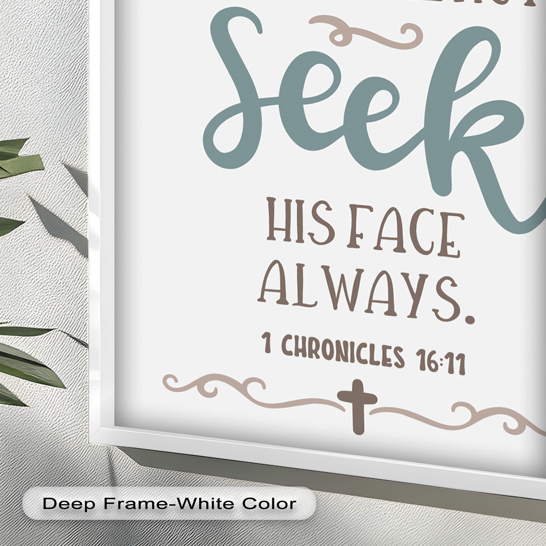 Seek His Face Always – 1 Chronicles 16:11 Oil Painting